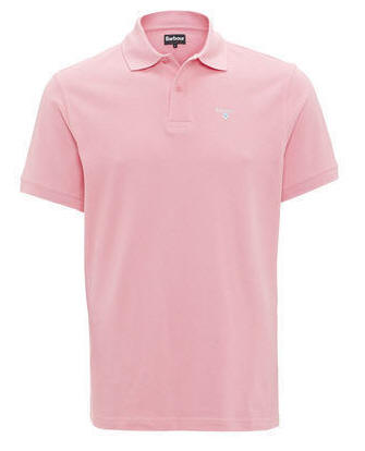 Barbour polo cheap mens Pink